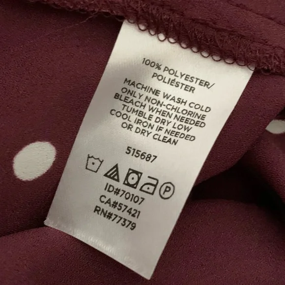 LOFT Polka Dot Lightweight Long Sleeves Blouse - Picture 5 of 5